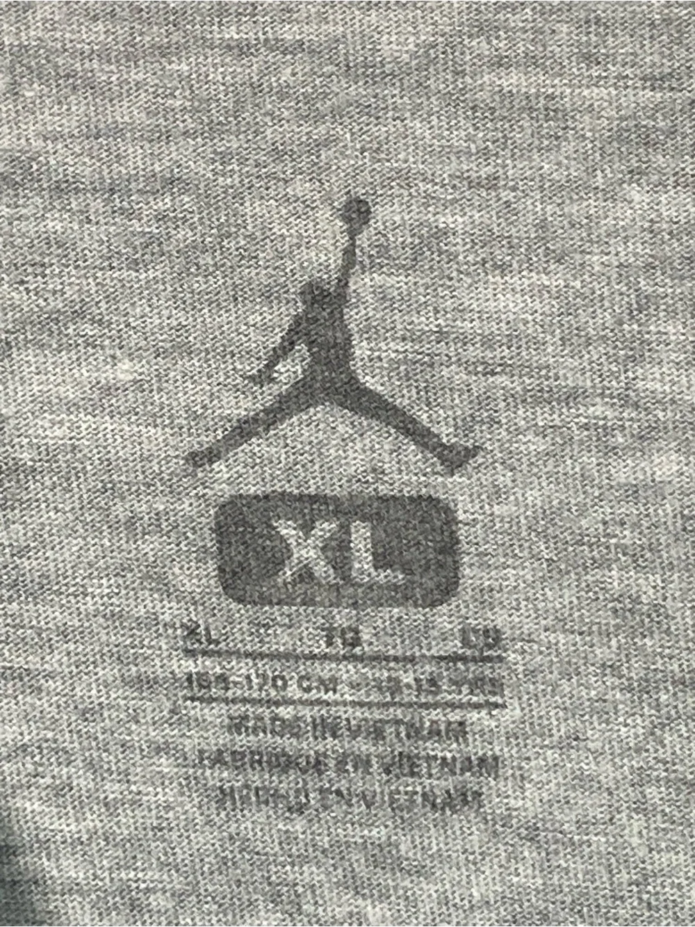 Jordan Kids Grey Tee with Red & White Sneaker Graphic